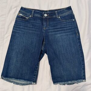 INC Dark Blue Denim Bermuda Shorts